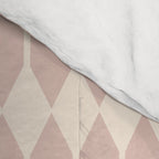 Minimal Geometric Pattern - Neutral Pink Comforter Gallery Image 4