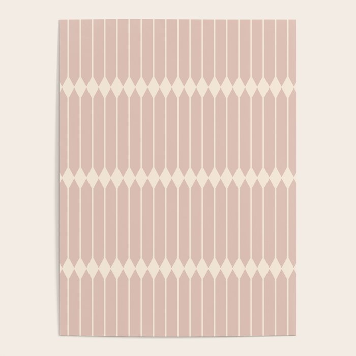 Minimal Geometric Pattern - Neutral Pink Poster Gallery Image 4