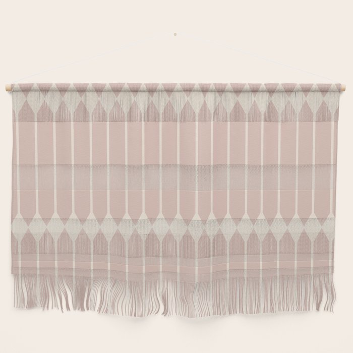 Minimal Geometric Pattern - Neutral Pink Wall Hanging Gallery Image 1