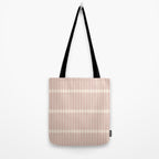 Minimal Geometric Pattern - Neutral Pink Tote Bag Gallery Image 2