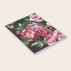 Peony dark coal background Notebook Gallery Image 3