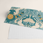 Celestial Unicorns In Turquoise and Gold Wrapping Paper Gallery Image 2