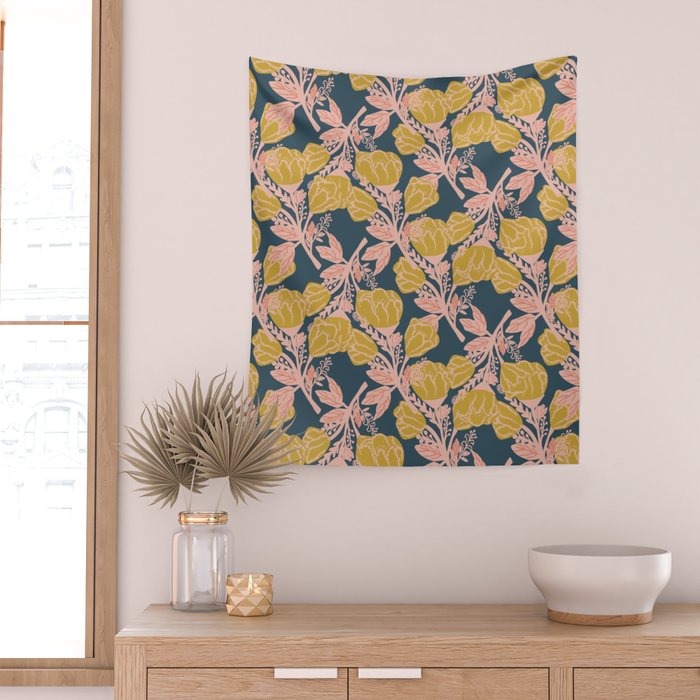 Magnolia Bloom Wall Tapestry Gallery Image 2