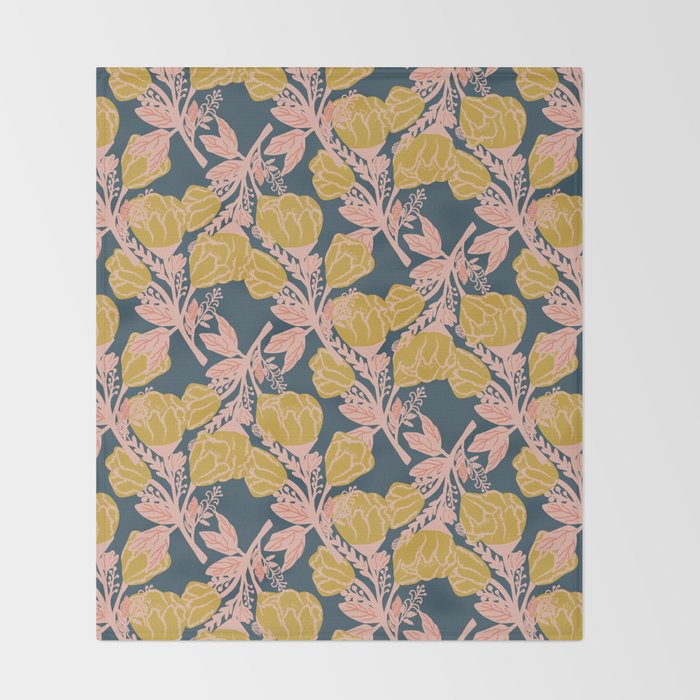 Magnolia Bloom Throw Blanket Gallery Image 2
