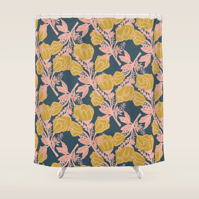 Magnolia Bloom Shower Curtain Gallery Image 1