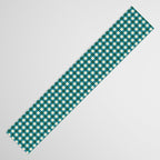 Mini Holiday Gingham in Teal Table Runner Gallery Image 3