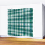 Mini Holiday Gingham in Teal Wall Mural Gallery Image 2