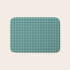 Mini Holiday Gingham in Teal Bath Mat Gallery Image 1