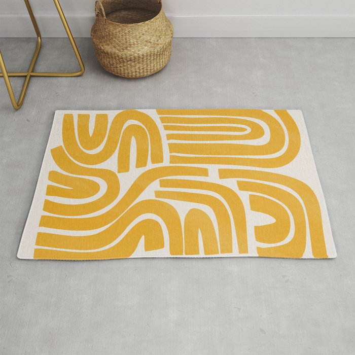 S and U in yellow  Rug Gallery Image 1