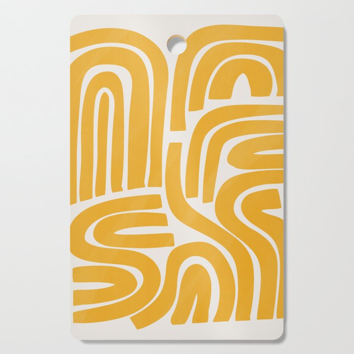 S and U in yellow  Cutting Board Gallery Image 1