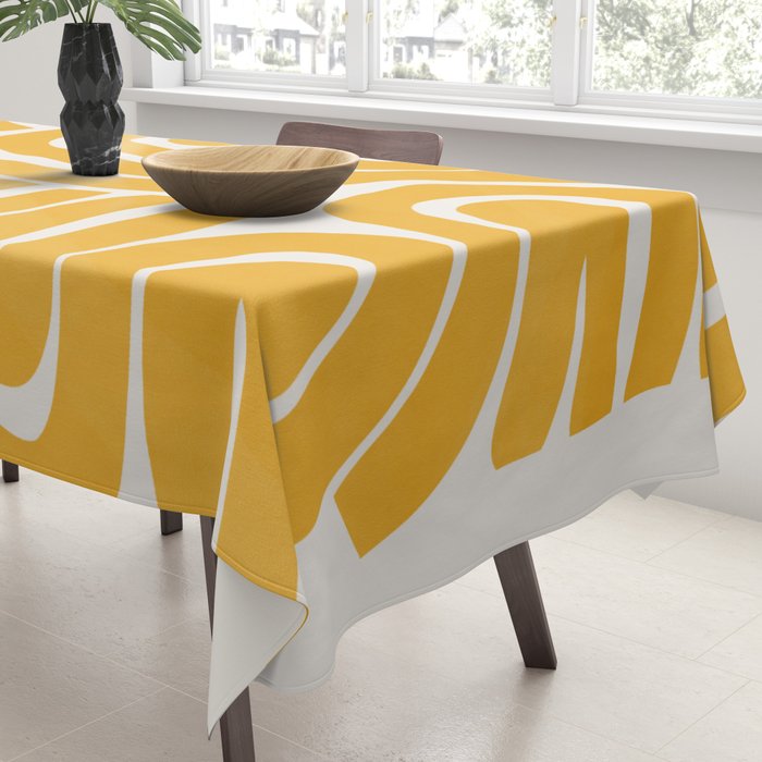 S and U in yellow  Tablecloth Gallery Image 3