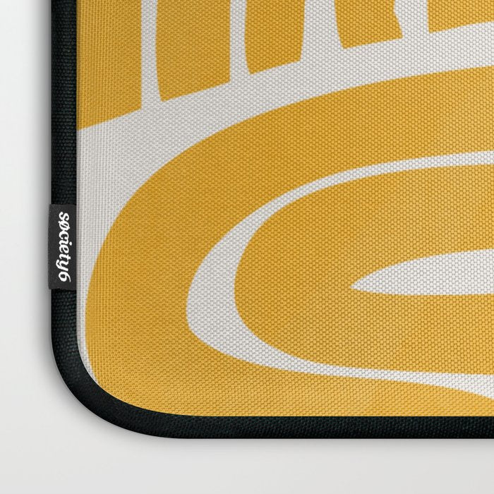 S and U in yellow  Laptop Sleeve Gallery Image 3