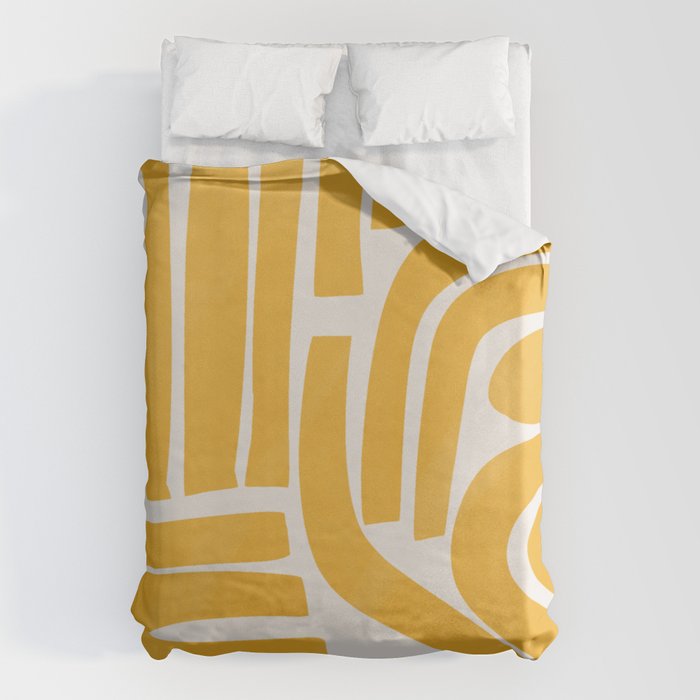 S and U in yellow  Duvet Cover Gallery Image 6