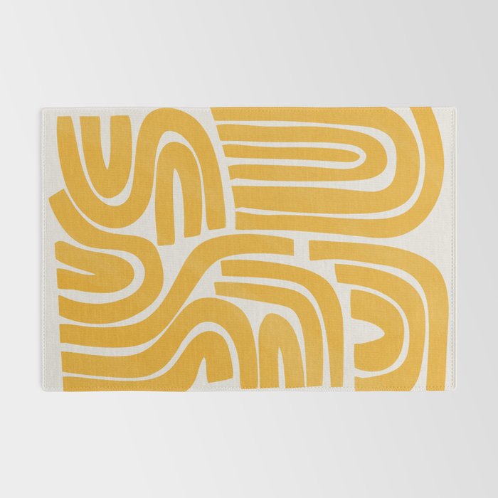 S and U in yellow  Rug Gallery Image 2