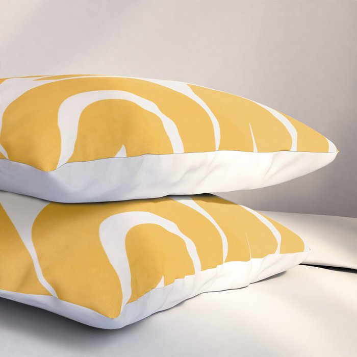 S and U in yellow  Pillow Sham Gallery Image 3