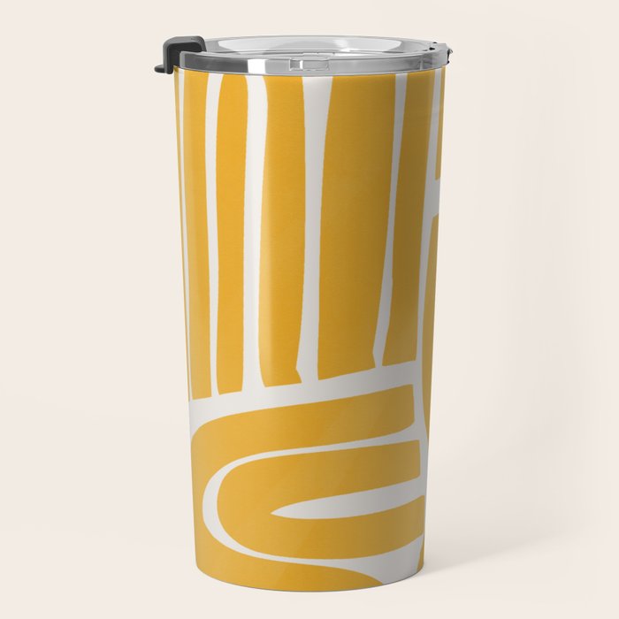 S and U in yellow  Travel Mug Gallery Image 3