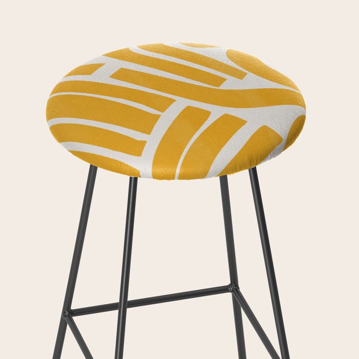 S and U in yellow  Stool Gallery Image 2