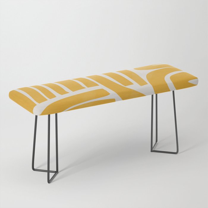 S and U in yellow  Bench Gallery Image 1