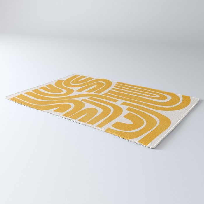 S and U in yellow  Rug Gallery Image 3
