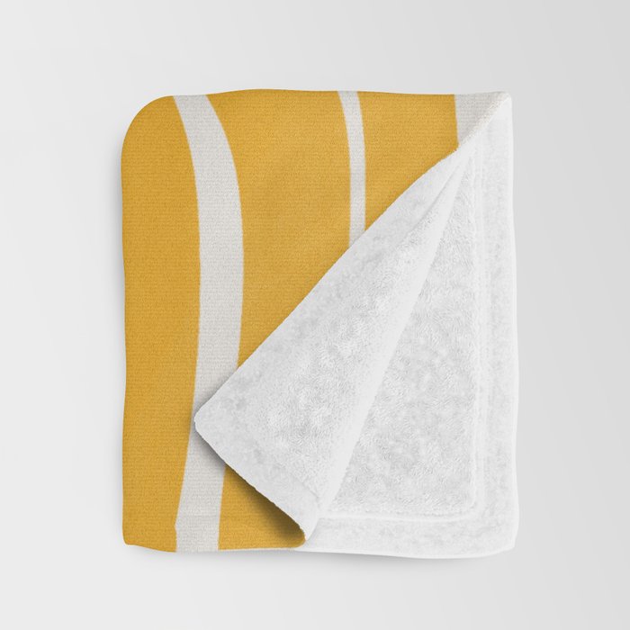 S and U in yellow  Throw Blanket Gallery Image 3