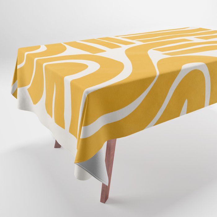 S and U in yellow  Tablecloth Gallery Image 1