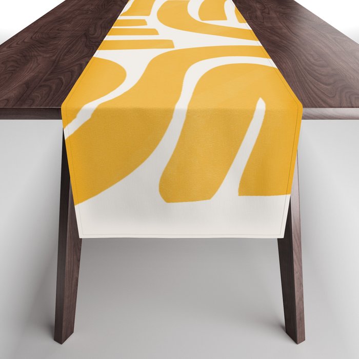 S and U in yellow  Table Runner Gallery Image 1