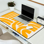 S and U in yellow  Desk Mat Gallery Image 2
