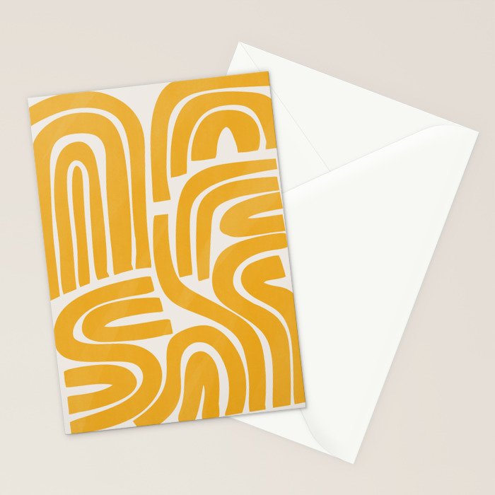 S and U in yellow  Stationery Card Gallery Image 2