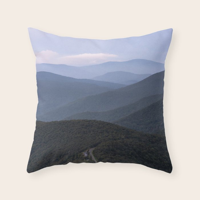 Blue Ridge Parkway IV - Shenandoah National Park Throw Pillow Gallery Image 6