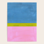 Childhood Dreams Sky Blue Lime Green Pastel Pink Colorfield  Poster Gallery Image 4