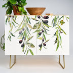 Olive Branch Watercolor  Credenza Gallery Image 1