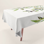 Olive Branch Watercolor  Tablecloth Gallery Image 1