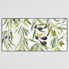 Olive Branch Watercolor  Desk Mat Gallery Image 3