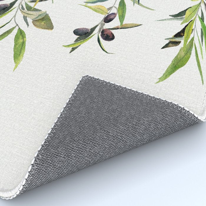 Olive Branch Watercolor  Rug Gallery Image 4