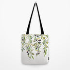 Olive Branch Watercolor  Tote Bag Gallery Image 2