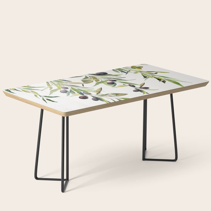 Olive Branch Watercolor  Coffee Table Gallery Image 1