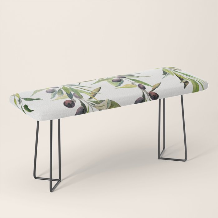 Olive Branch Watercolor  Bench Gallery Image 1