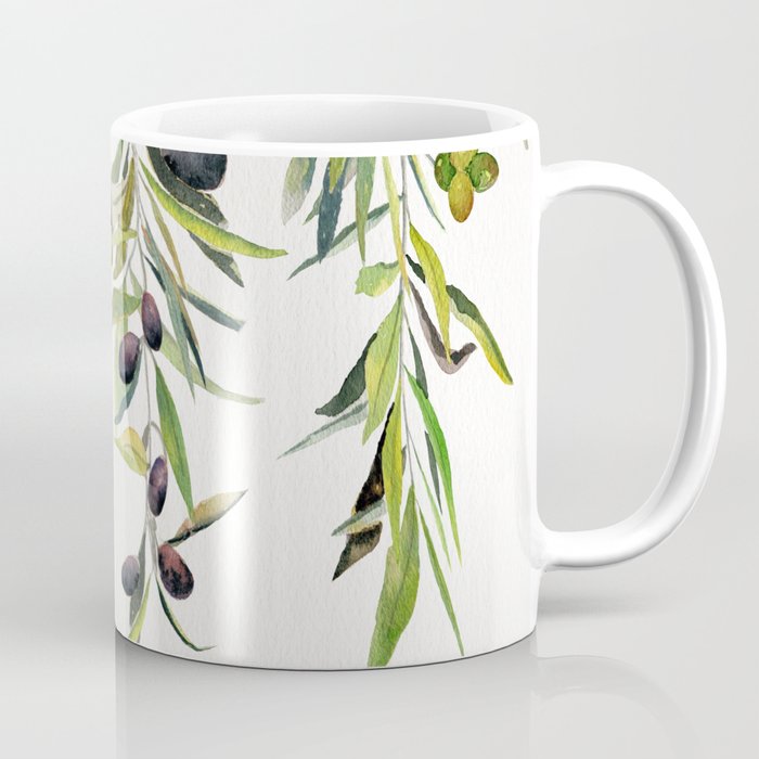 Olive Branch Watercolor  Coffee Mug Gallery Image 1