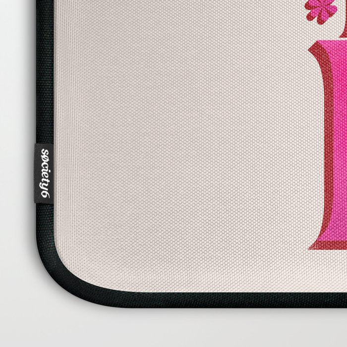Let The Good Times Roll  - Retro Type in Pink Laptop Sleeve Gallery Image 3