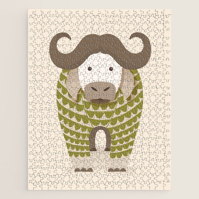 Whimsical Cape Buffalo Jigsaw Puzzle Gallery Image 1