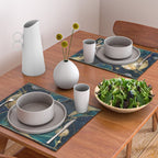 Celestial Starry Emerald Gold Cosmos Placemat Gallery Image 2