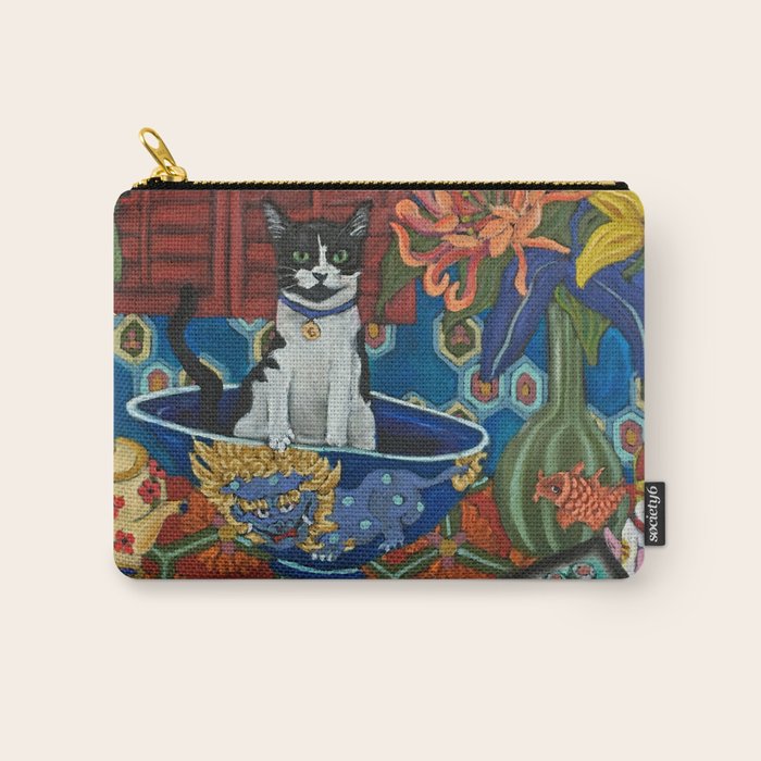Beckoning Cat Carry All Pouch Gallery Image 1