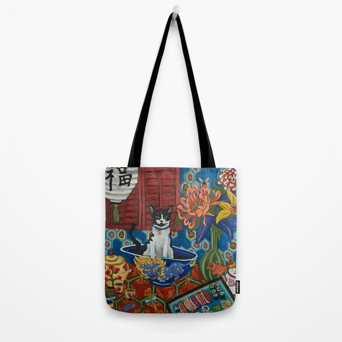 Beckoning Cat Tote Bag Gallery Image 2
