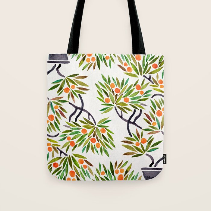 Bonsai Tree - Orange Fruit Tote Bag Gallery Image 1