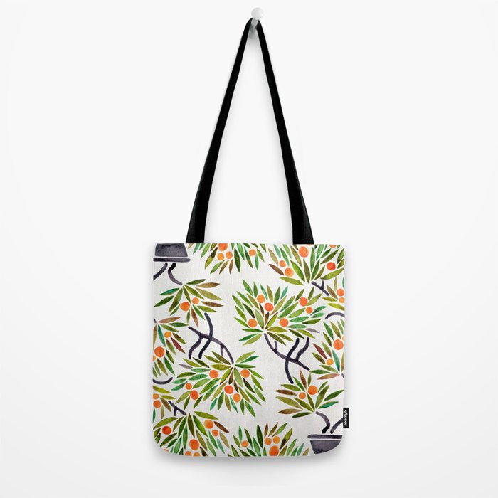 Bonsai Tree - Orange Fruit Tote Bag Gallery Image 2
