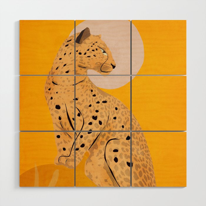 Leopard Wood Wall Art Gallery Image 1