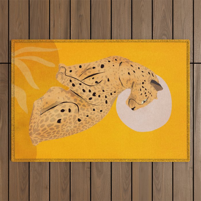 Leopard Outdoor Rug Gallery Image 1