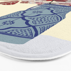Red Flowers in Vase Bath Mat Gallery Image 3