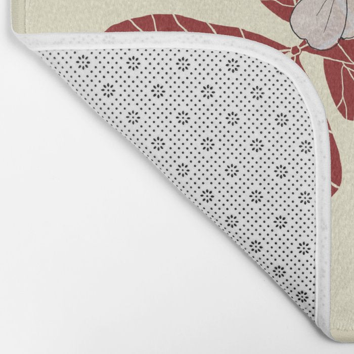 Red Flowers in Vase Bath Mat Gallery Image 2