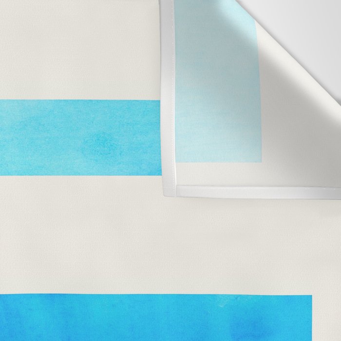 Blue Baby Blue Watercolor Minimalist Geometric Zig Zag Lightning Bolt Pattern Wall Tapestry Gallery Image 3
